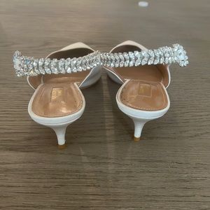 Aquazzura slingbacks with rhinestone detail